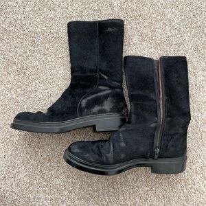 TOD’S Black Mid-Calf Boots, Sz 7.5/8
